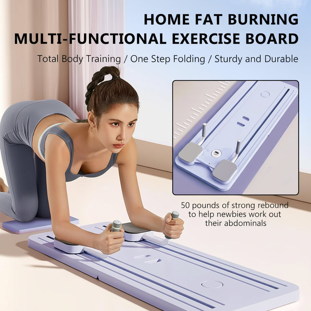 Ab Roller with Resistance Band Pair