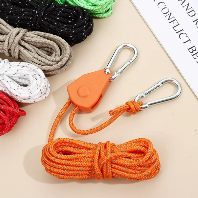 Adjustable Pulley Camping Rope