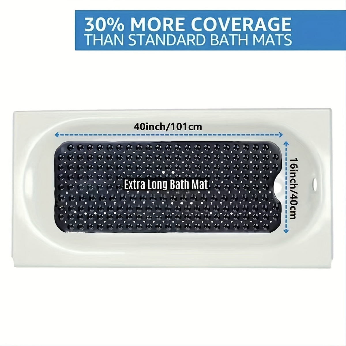 Anti-Slip XL Bath Mat – Safe and Comfortable for Shower or Tub