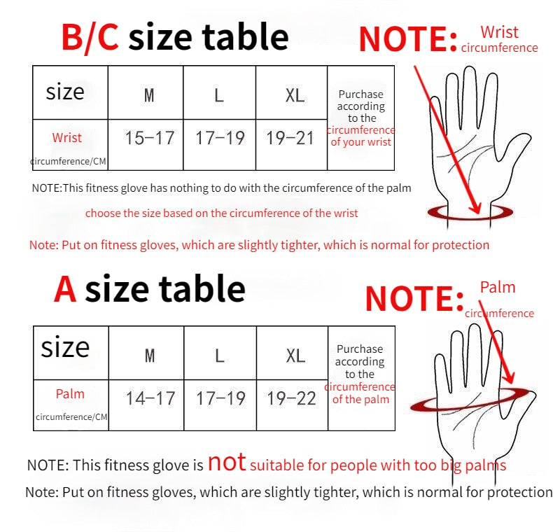 Breathable Power Grip Fitness Workout Gloves