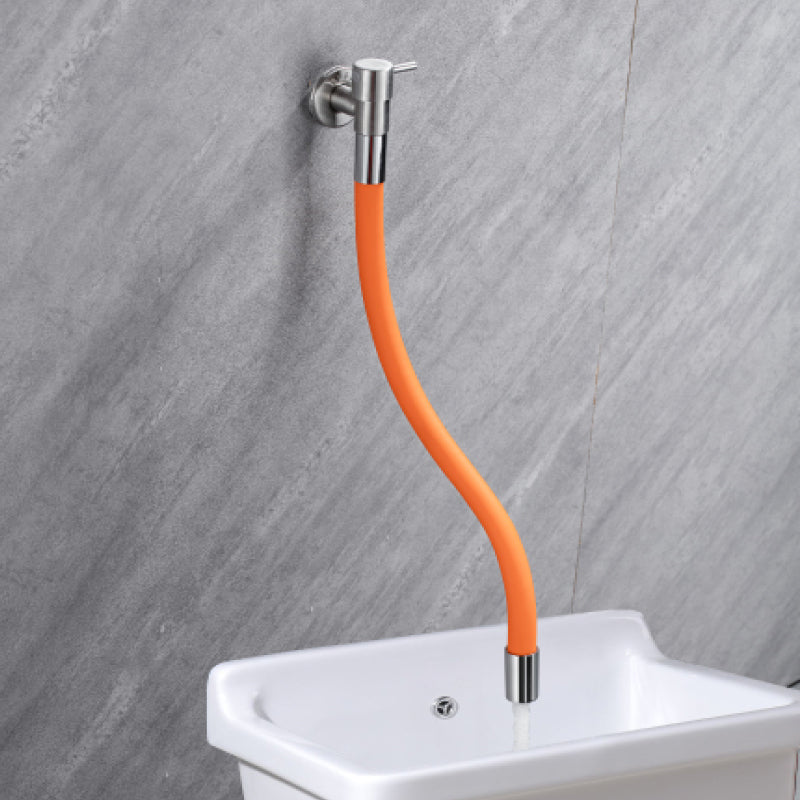 Contemporary Wall-Mounted Bathroom Faucet with Stainless Steel Lever Handles