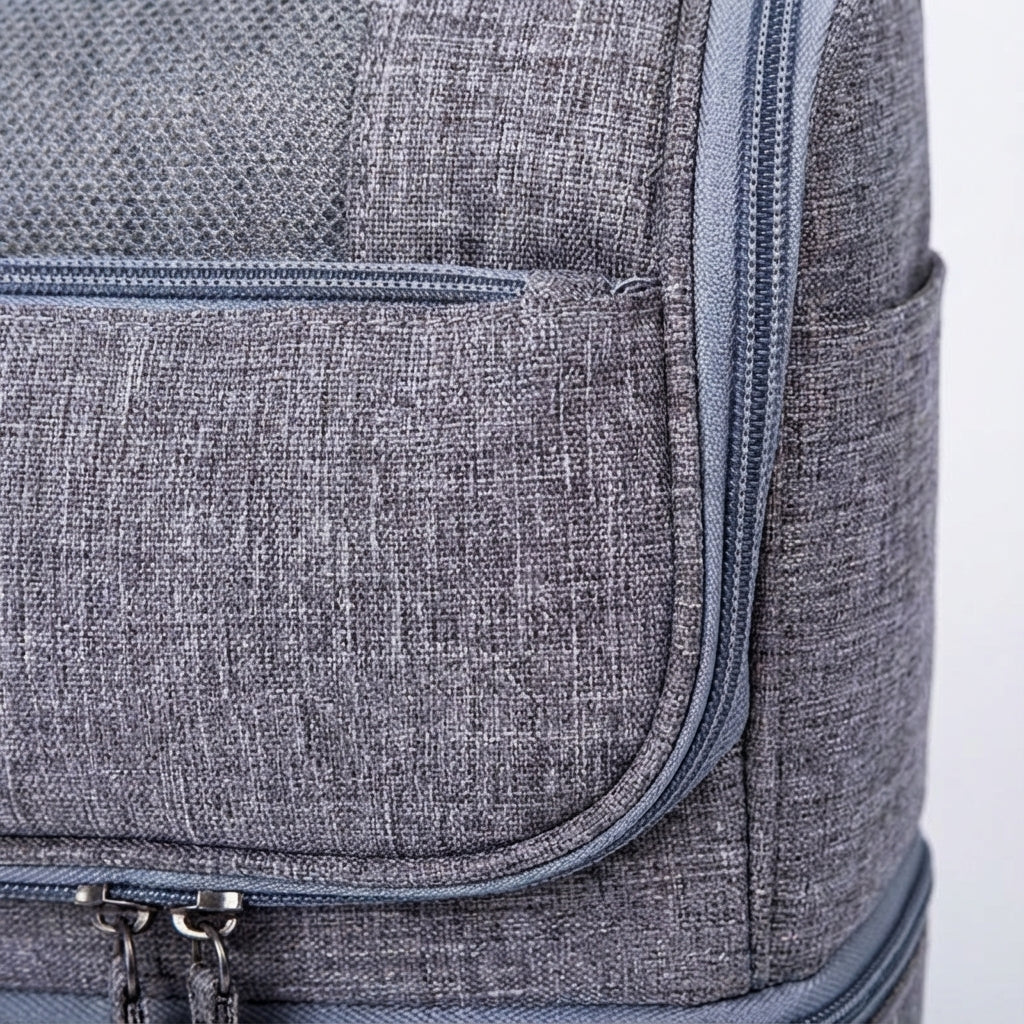 Dual-Compartment Travel Toiletry Bag - Optimally Organized
