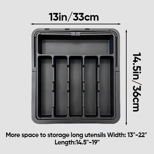 Expandable and Adjustable Kitchen Drawer Organizer