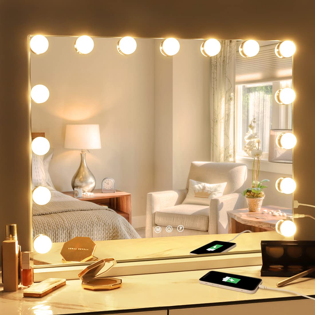 LED Vanity Mirror Light with Adjustable Strap