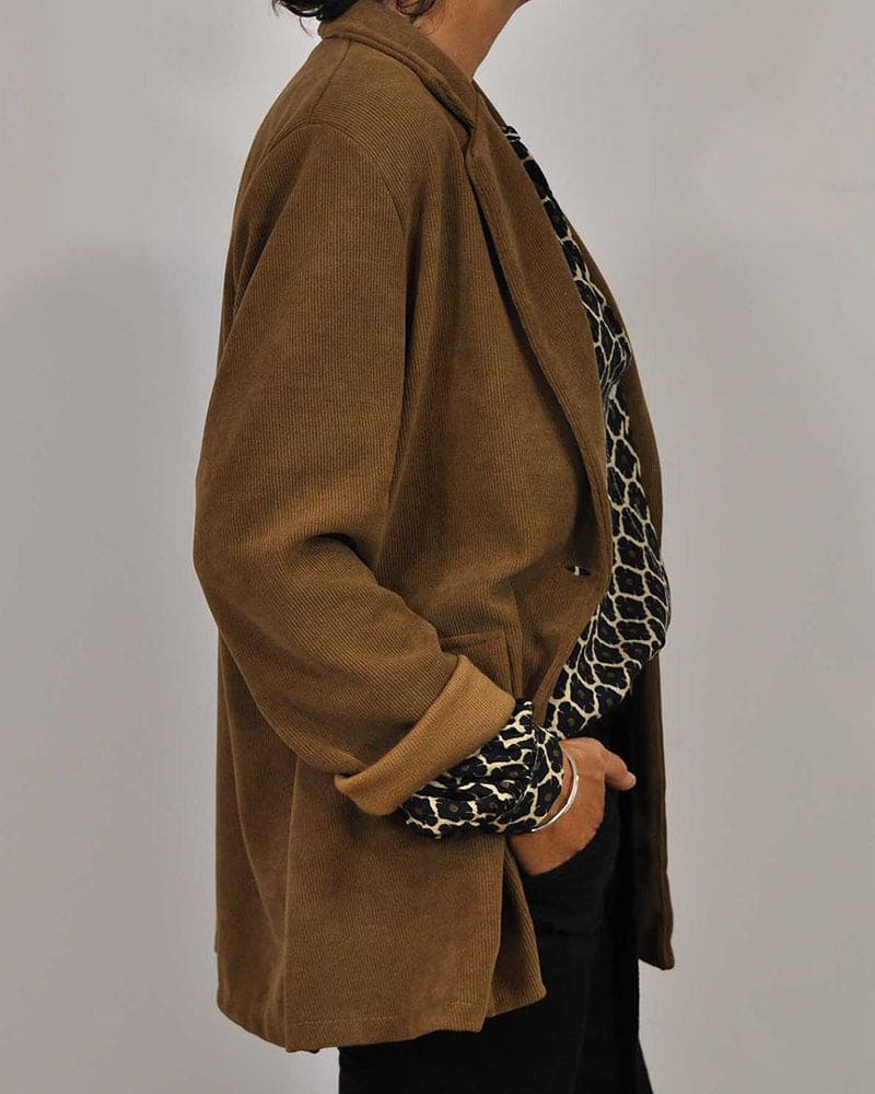 Long-Sleeve V-Neck Autumn Blouse
