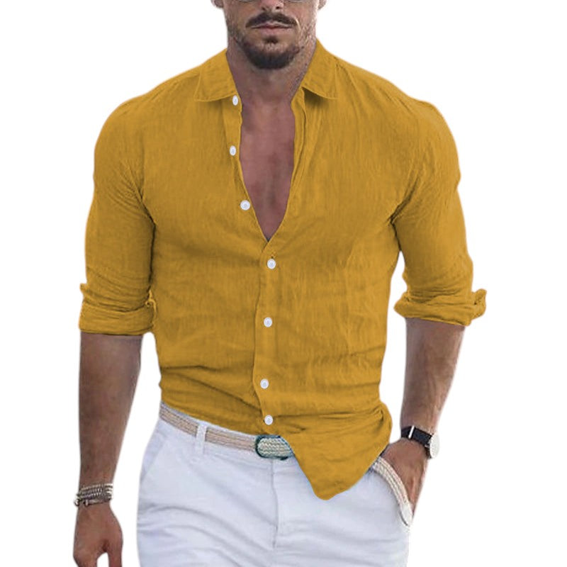 Men's Lightweight Long-Sleeve Casual Shirt