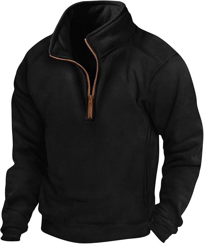 Men's Quarter-Zip Pullover Sweater