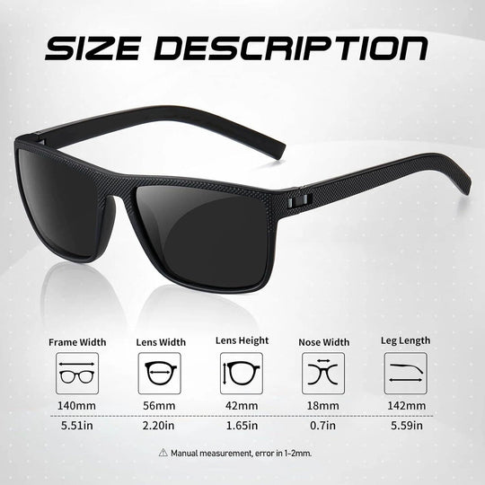 Polarized Sunglasses Set with UV Protection - 3-Pack