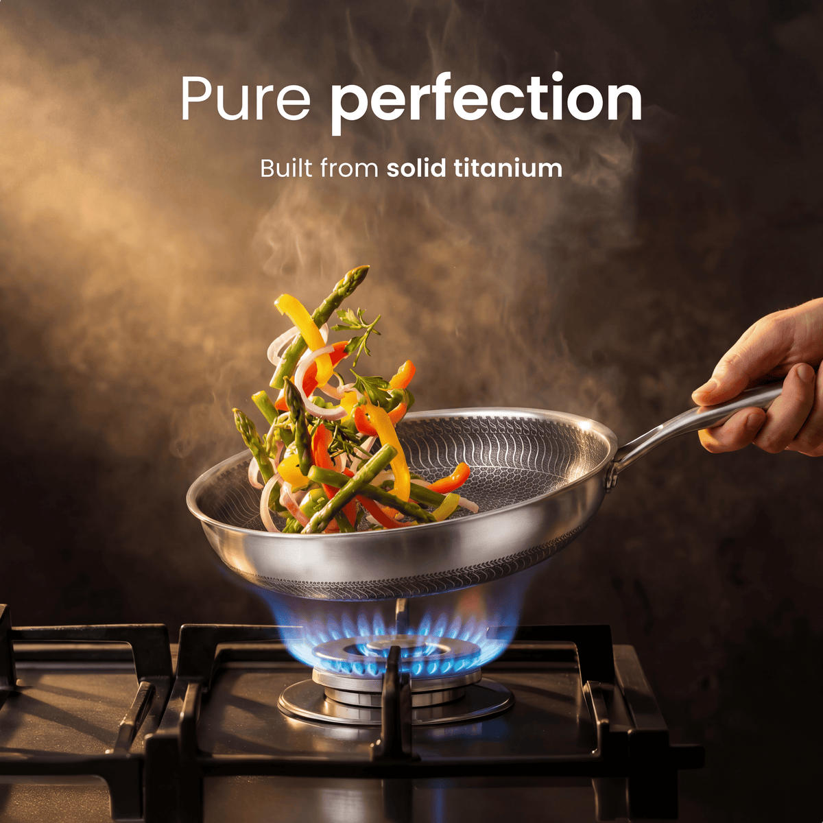 Pure Titanium Non-Stick Frying Pan