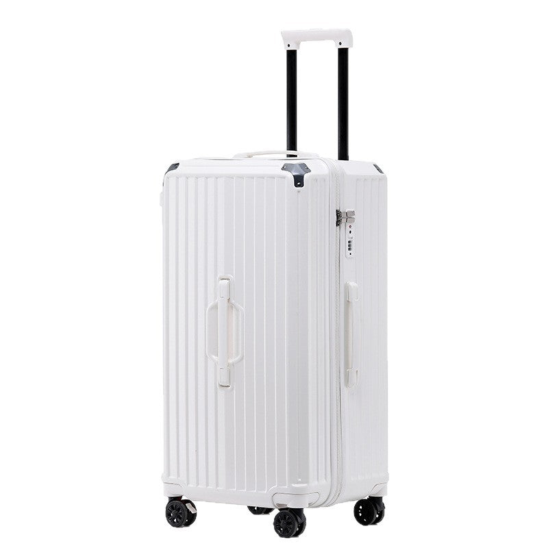 Unisex Multi-Functional Hard Shell Luggage with Cup Holder