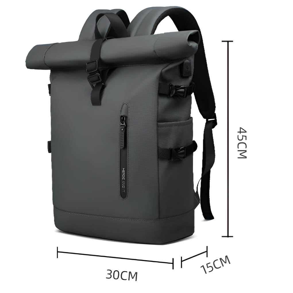 Waterproof Roll-Top Backpack