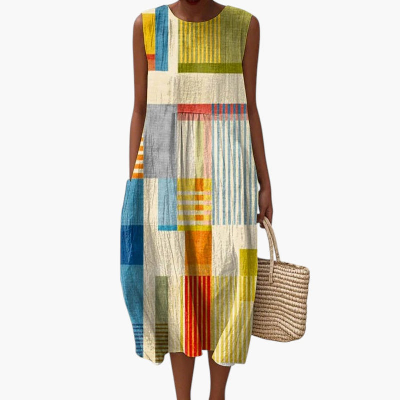 Women's Loose Fit Sleeveless Dress