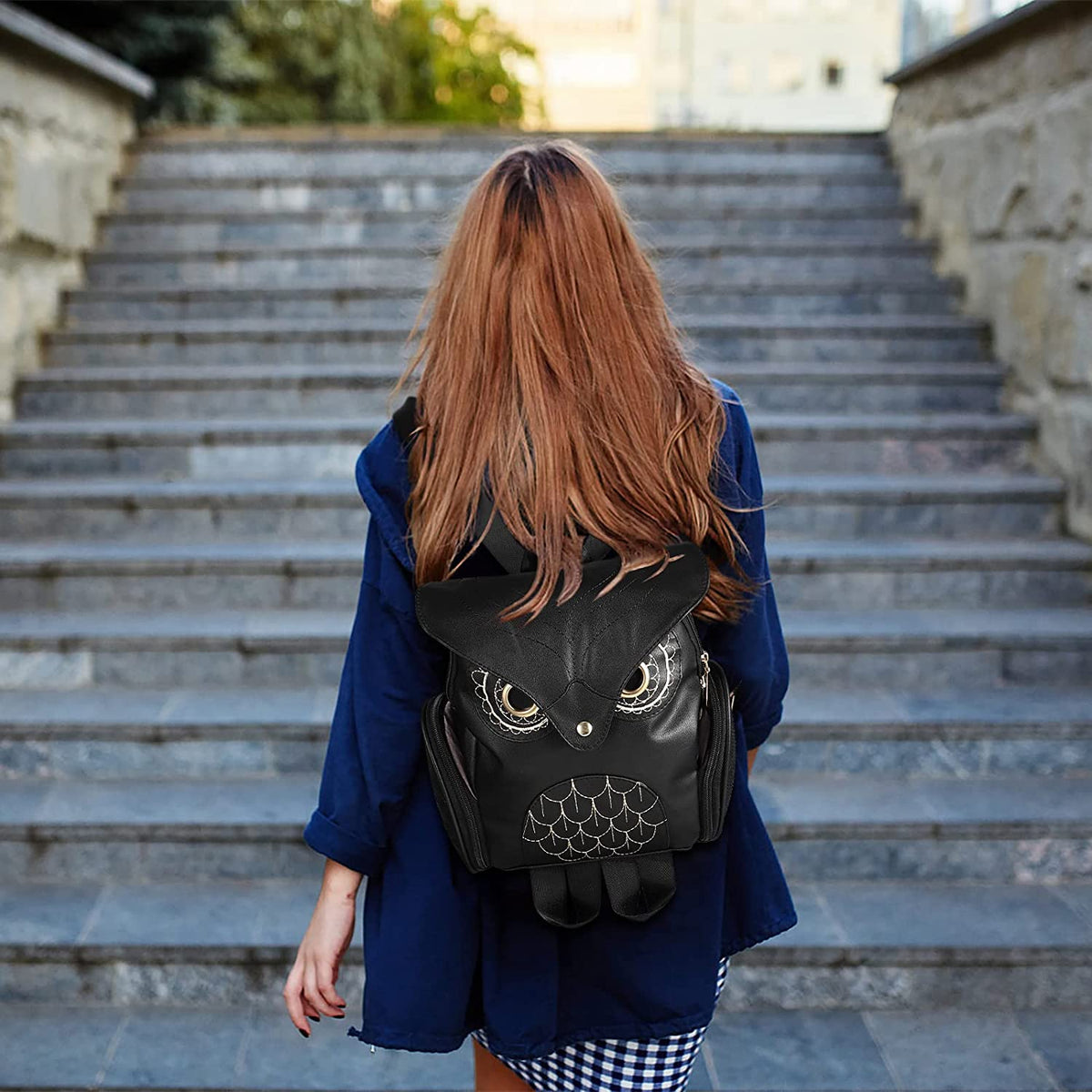 Women's Multi-Pocket Owl Backpack
