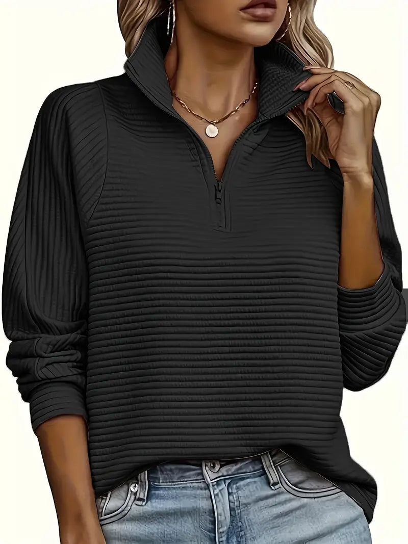 Women's Quarter-Zip Pullover Sweater