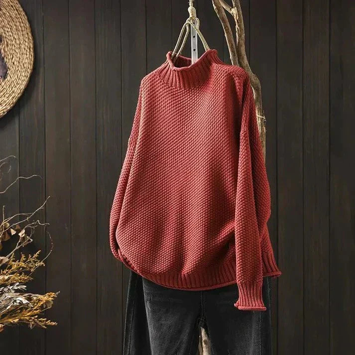 Women's Relaxed-Fit Oversized Turtleneck Sweater