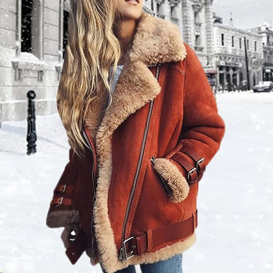 Women's Winter Double-Button Trench Coat
