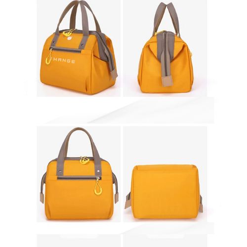 Women's Yellow Insulated Lunch Bag