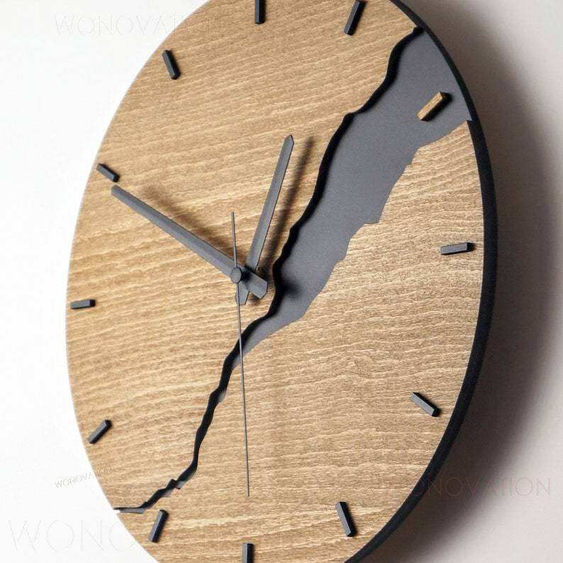 Wooden Wall Clock - Luxury Minimalist Design