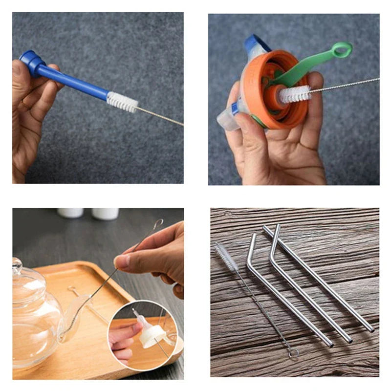 10-Piece Stainless Steel Small Cleaning Brush Set