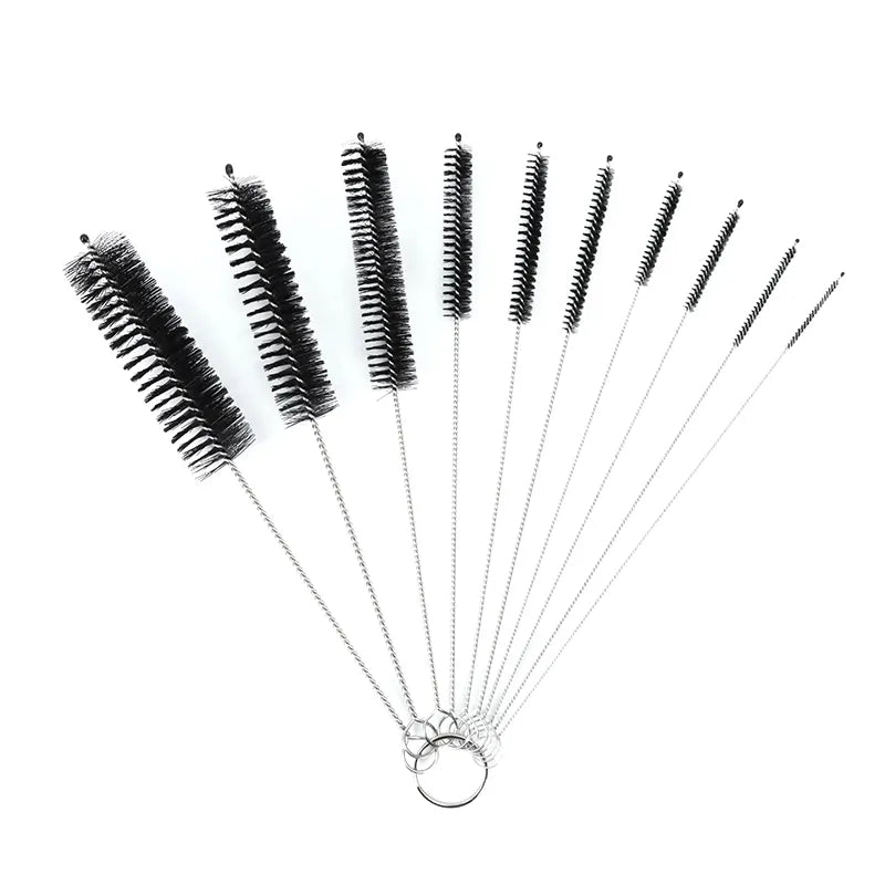 10-Piece Stainless Steel Small Cleaning Brush Set
