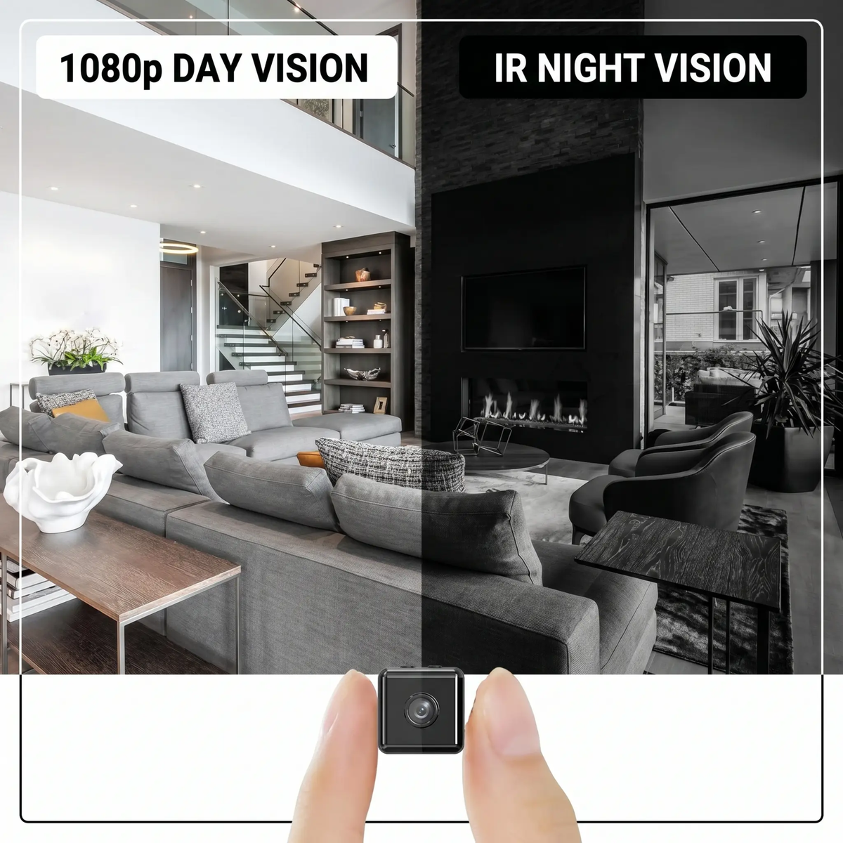 1080P Wireless WiFi Security Camera - Weather-Resistant, App-Controlled Indoor and Outdoor Surveillance, Compact Closed-Circuit Camera