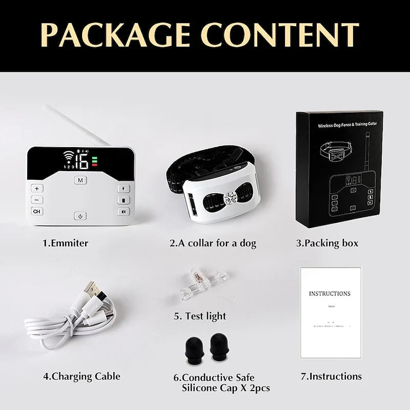2-in-1 Wireless Dog Fence - Training & Safety