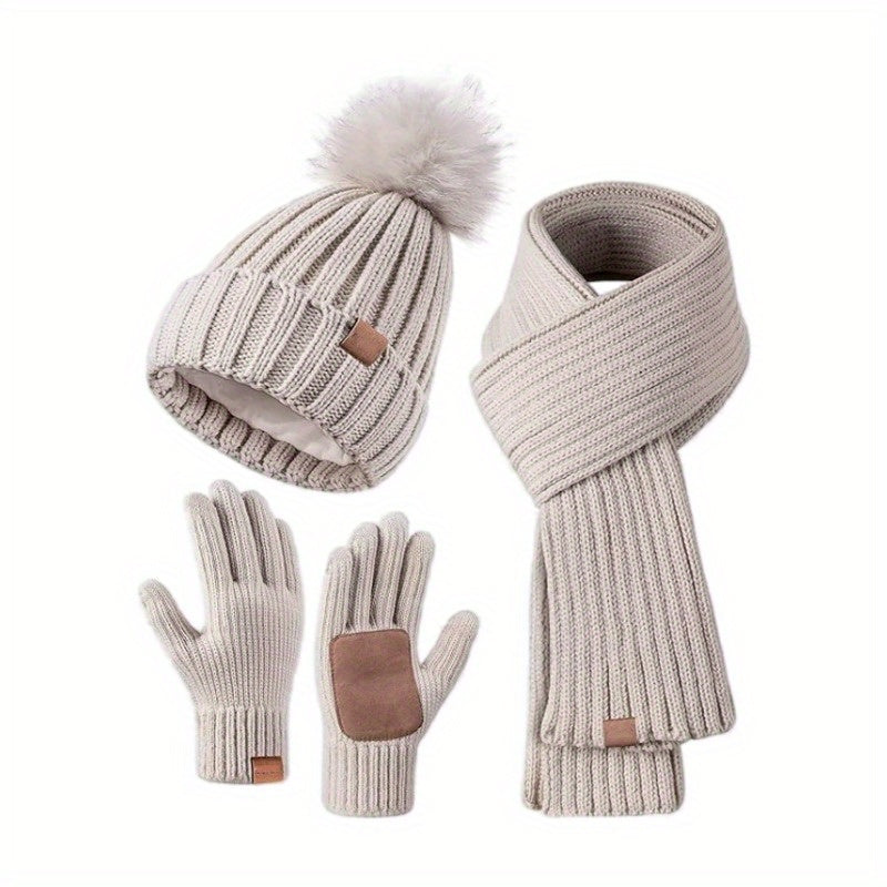 3-in-1 Winter Set – Warm Beanie, Scarf and Gloves