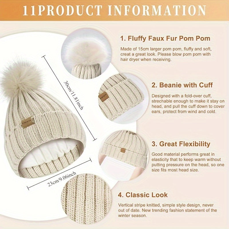 3-in-1 Winter Set – Warm Beanie, Scarf and Gloves