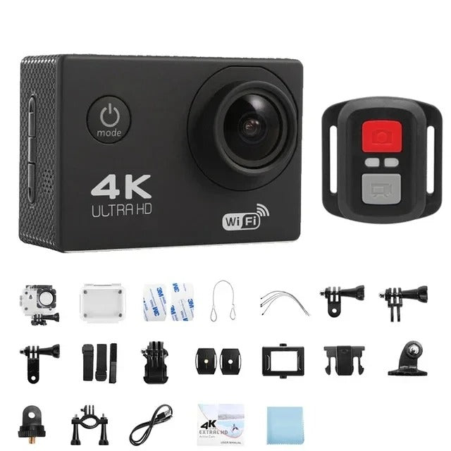 4K Ultra HD Waterproof Wi-Fi Sports Action Camera