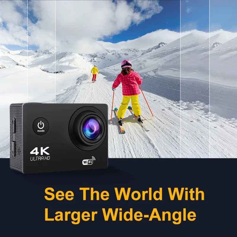 4K Ultra HD Waterproof Wi-Fi Sports Action Camera