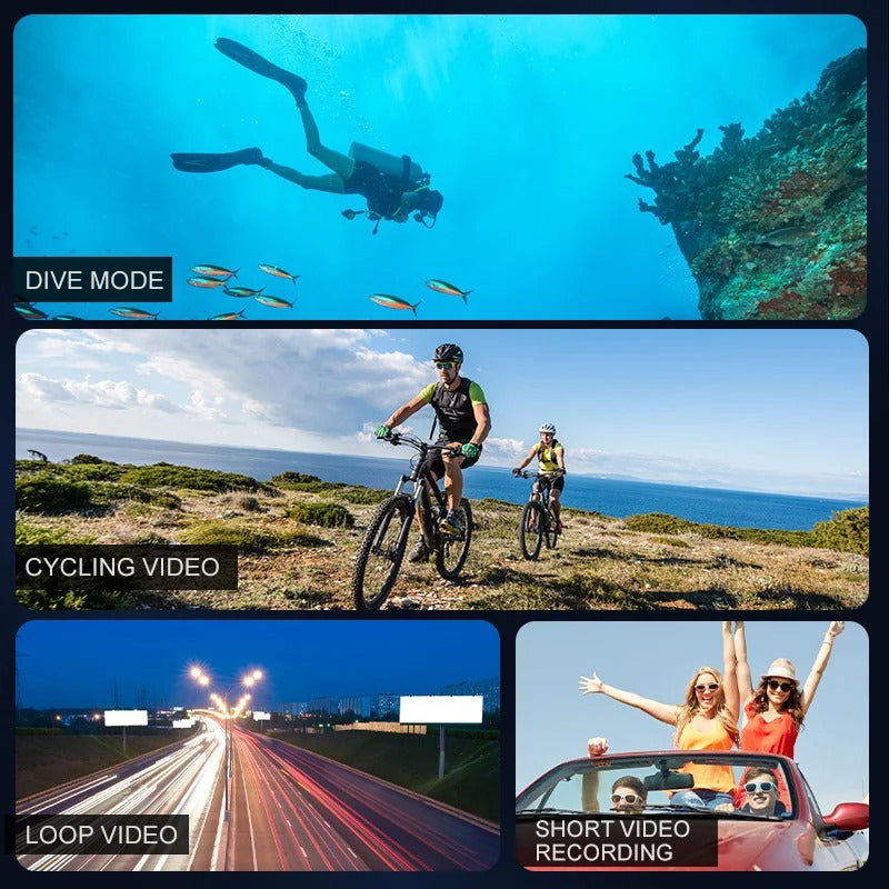 4K Ultra HD Waterproof Wi-Fi Sports Action Camera