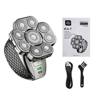 6-in-1 Waterproof Electric Shaver for Men with 9D Floating Heads and Grooming Kit