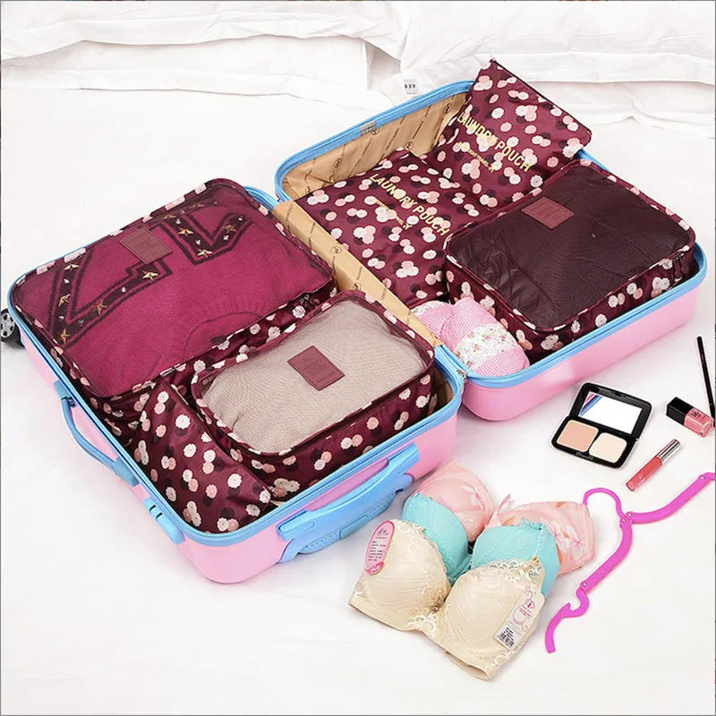 6-Piece Packing Cube Set - Waterproof & Extra Volume Luggage Organizer for Men