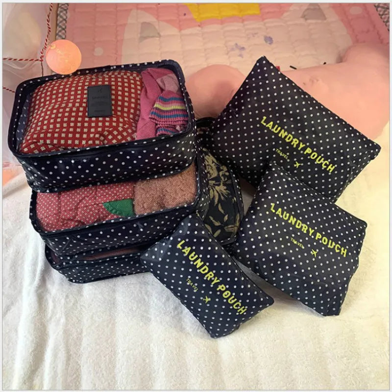 6-Piece Packing Cube Set - Waterproof & Extra Volume Luggage Organizer for Men