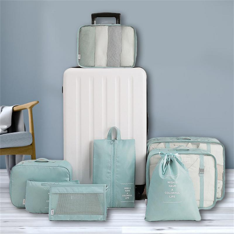 8-Piece Travel Packing Cubes and Luggage Organizer Set