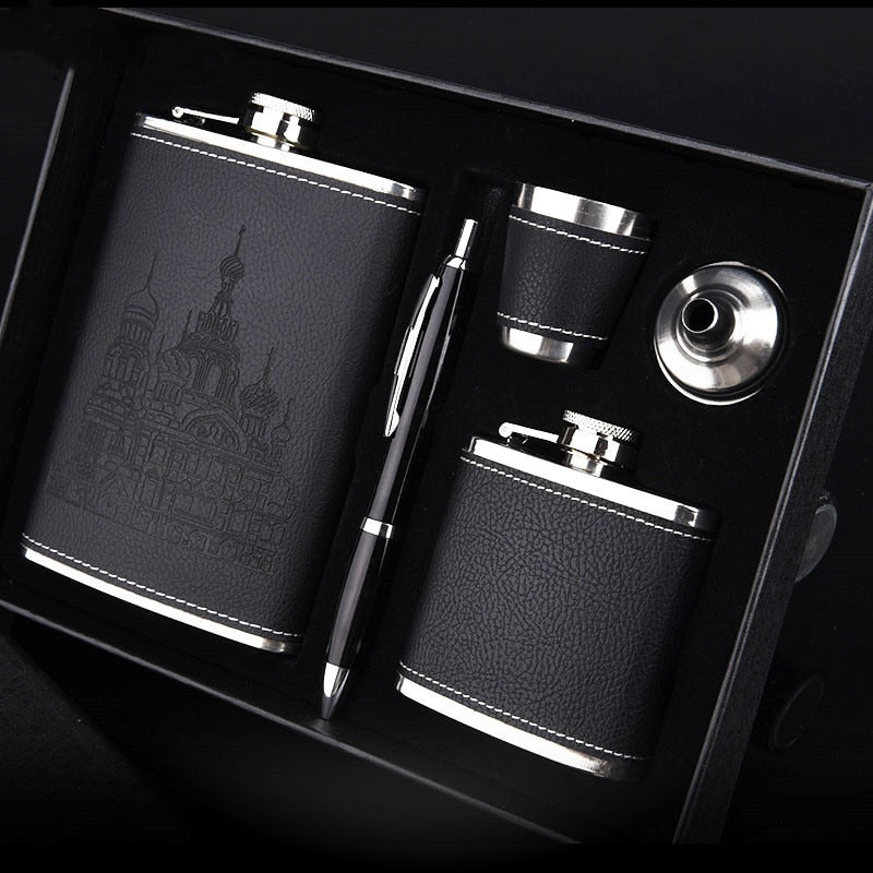 9 Oz Stainless Steel Hip Flask Set with Accessories – Portable Design