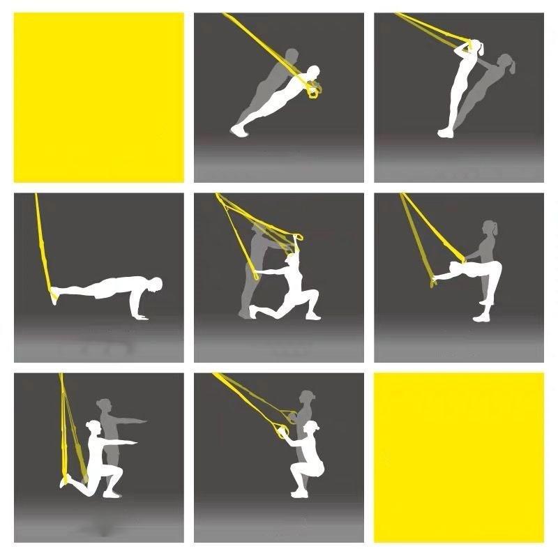 Adjustable and Durable Workout Suspension Straps