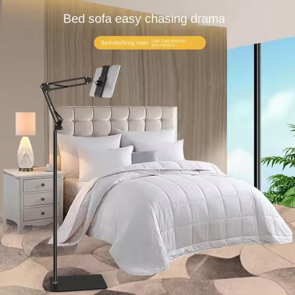 Adjustable and Stable Floor Stand for Tablets and Smartphones
