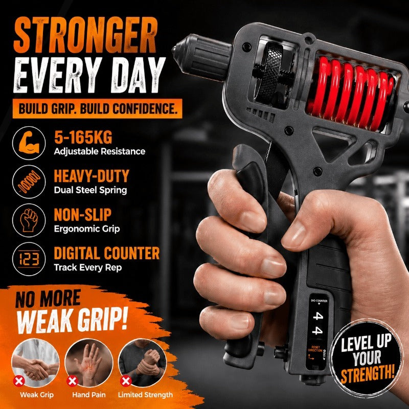 Adjustable Hand Gripper with Digital Counter Training Tool