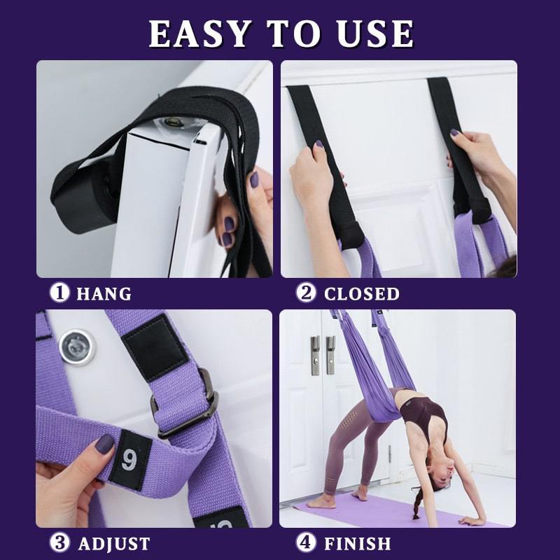 Adjustable Soft Fabric Stretch Band Flexibility Trainer