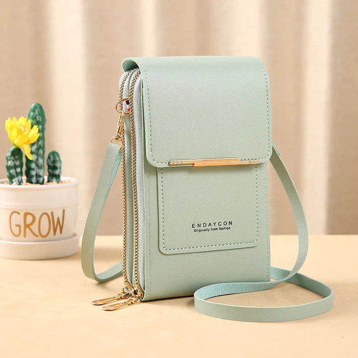 Anti-Theft Crossbody Bag with RFID Protection