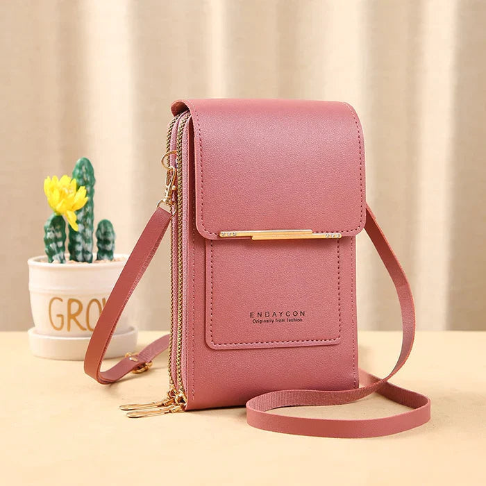 Anti-Theft Crossbody Bag with RFID Protection