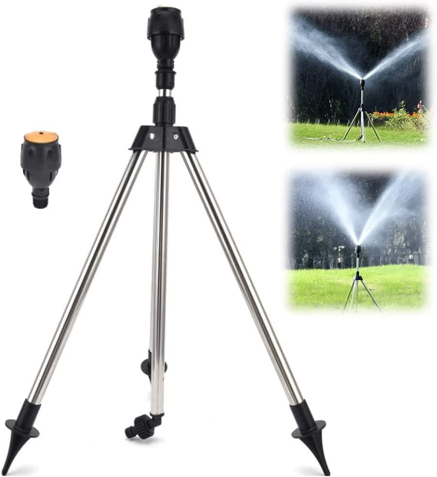 Automatic Garden Sprinkler with Adjustable Tripod for Efficient Watering