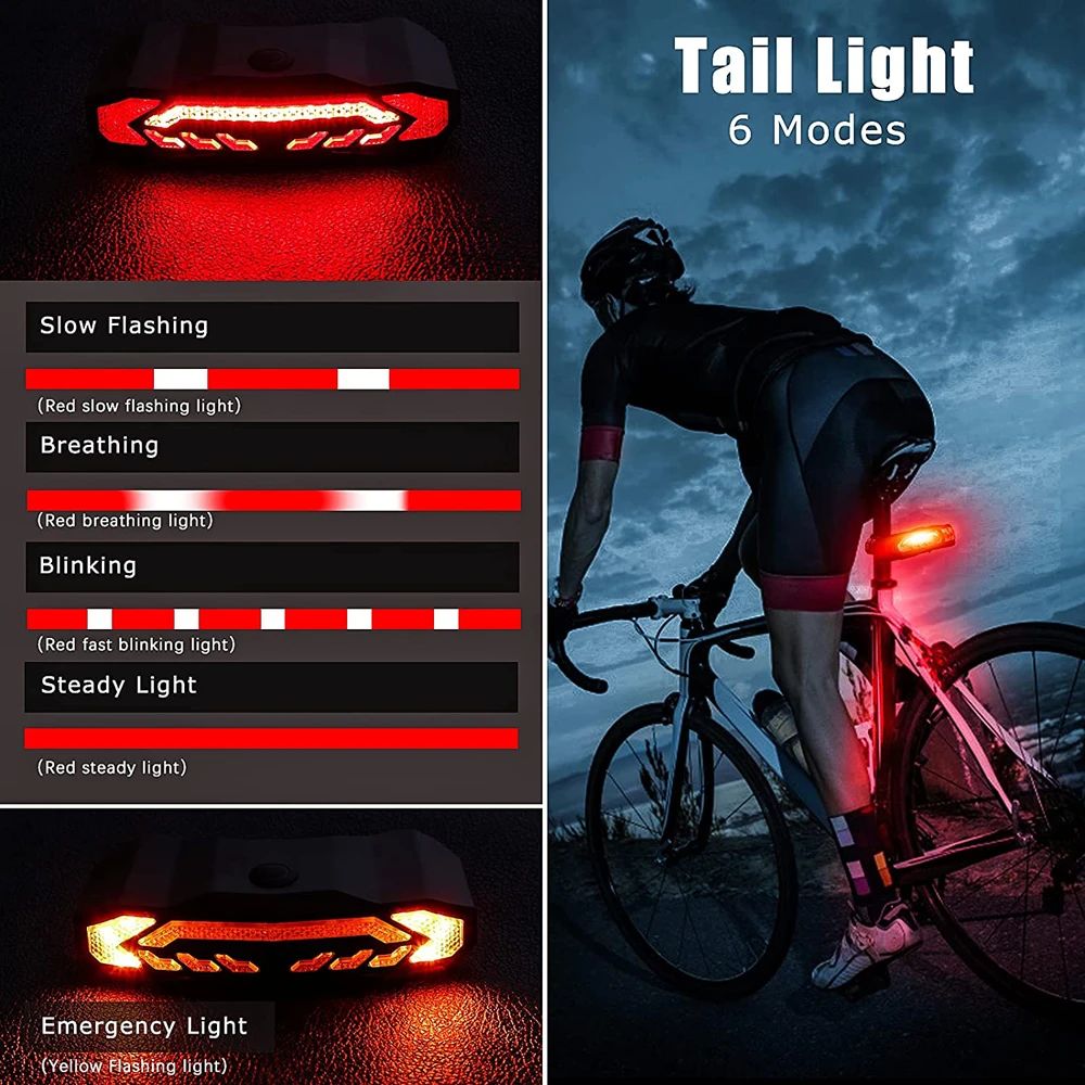 Bike Light with Alarm - Bicycle Safety