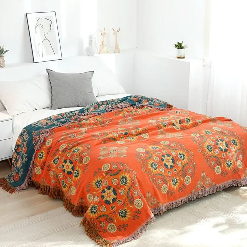 Boho Cotton Throw Blanket