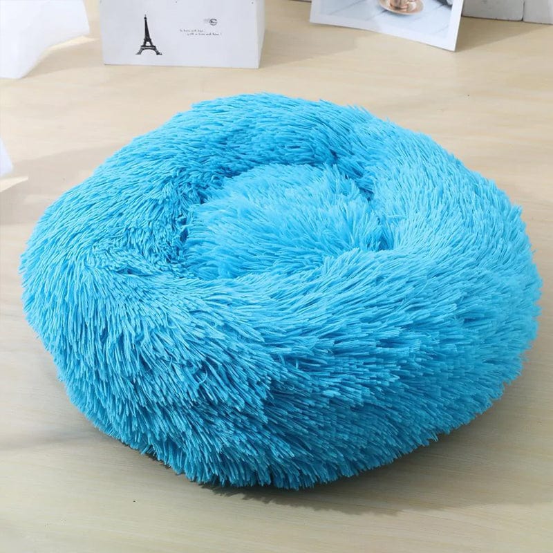 Calming Dog and Cat Bed with Raised Rim