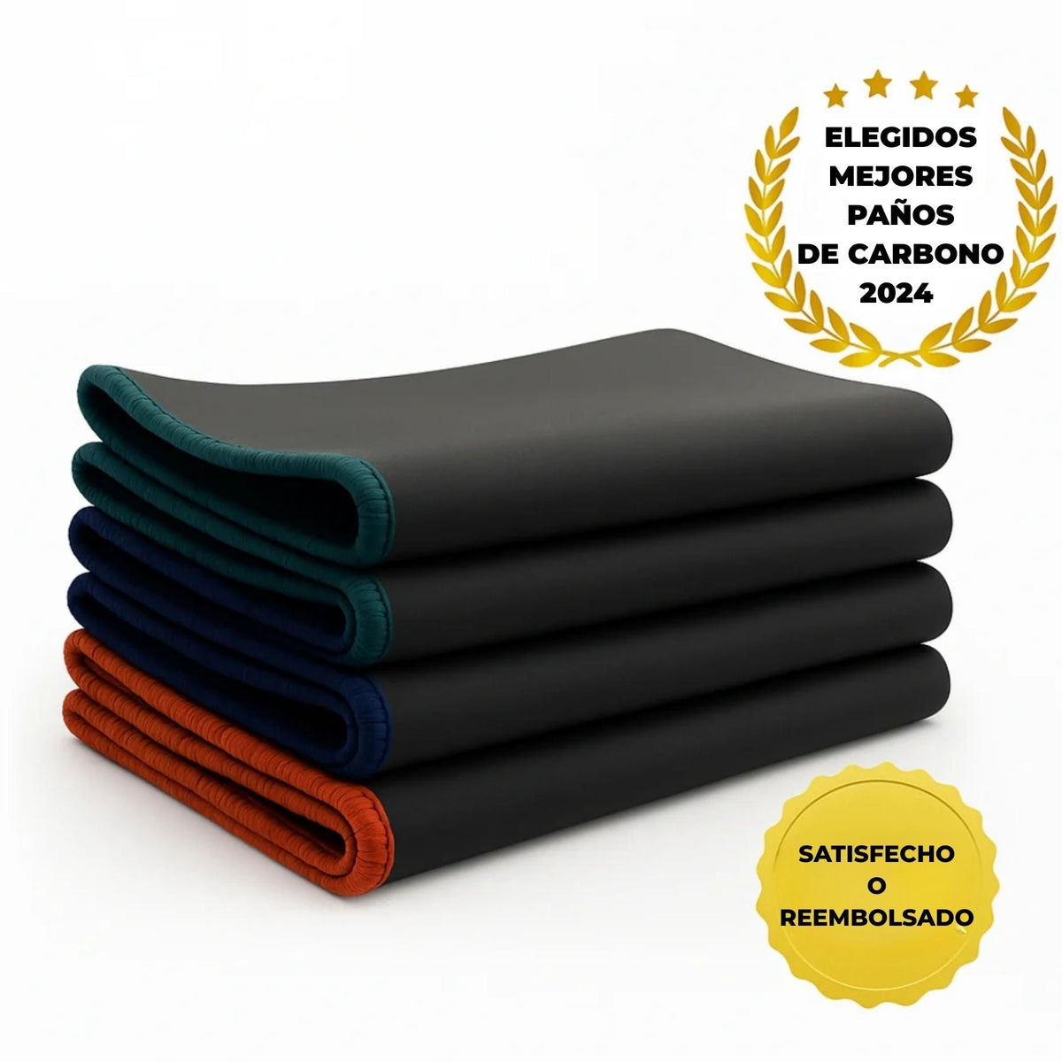 Carbon Microfiber Cleaning Cloths – 3-Pack, Highly Absorbent and Durable