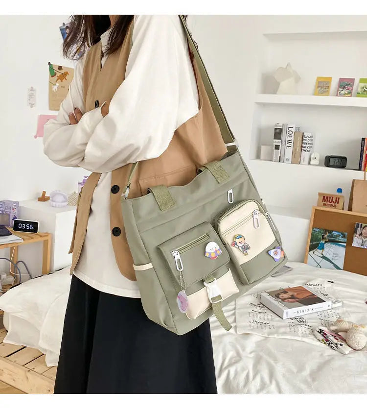 Casual Multi-Pocket Crossbody Bag