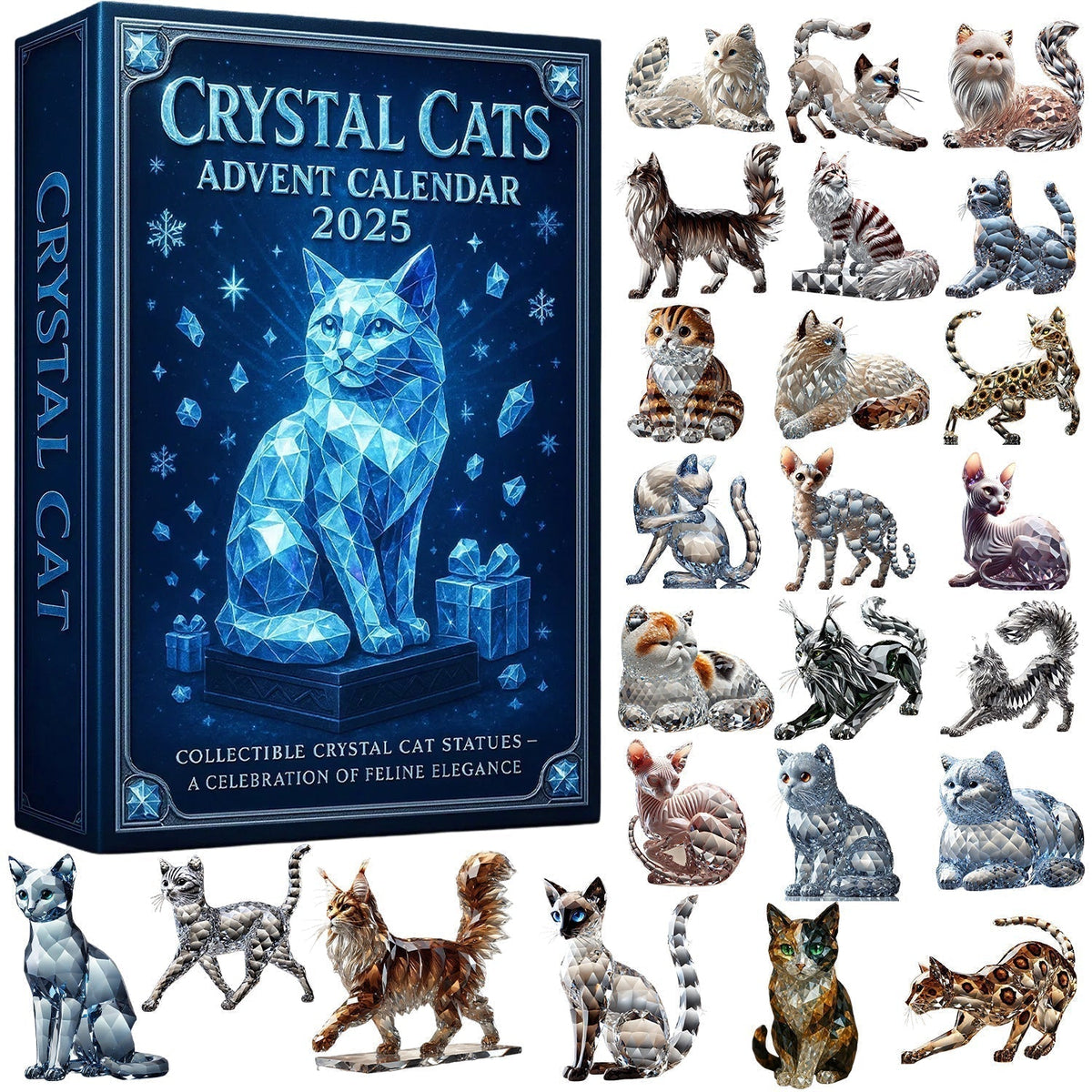 Cat-Themed Advent Calendar with Surprises for Festive Fun