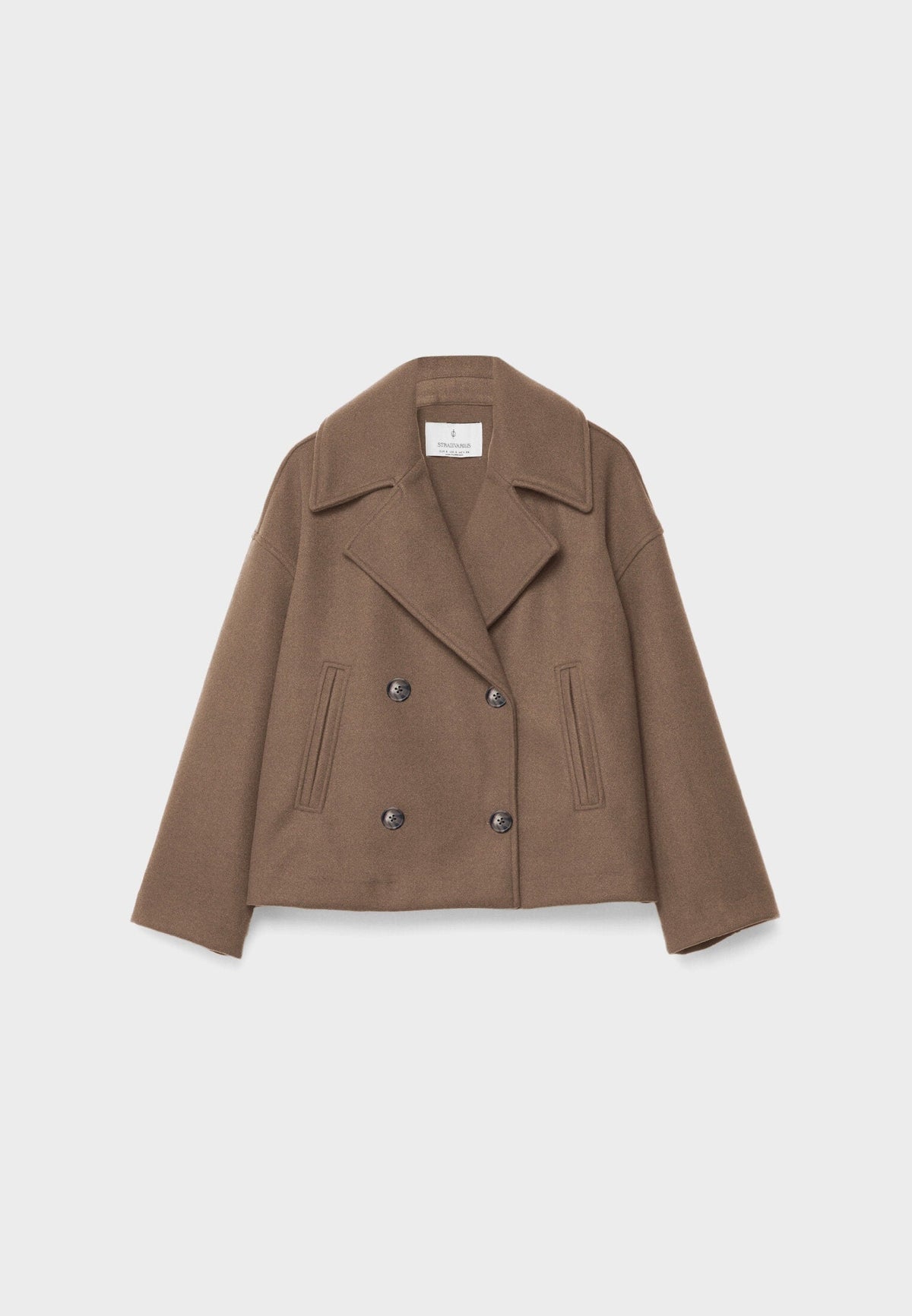 Chic Cropped Double-Breasted Jacket - Elegant & Timeless